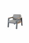 Hanah Home Leo Conjunto de Jardín Gris (3+1+1+2)